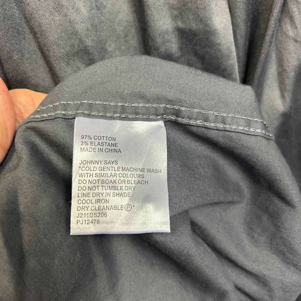 Johnny Bigg Grey Cotton Shirt - Size 4XL