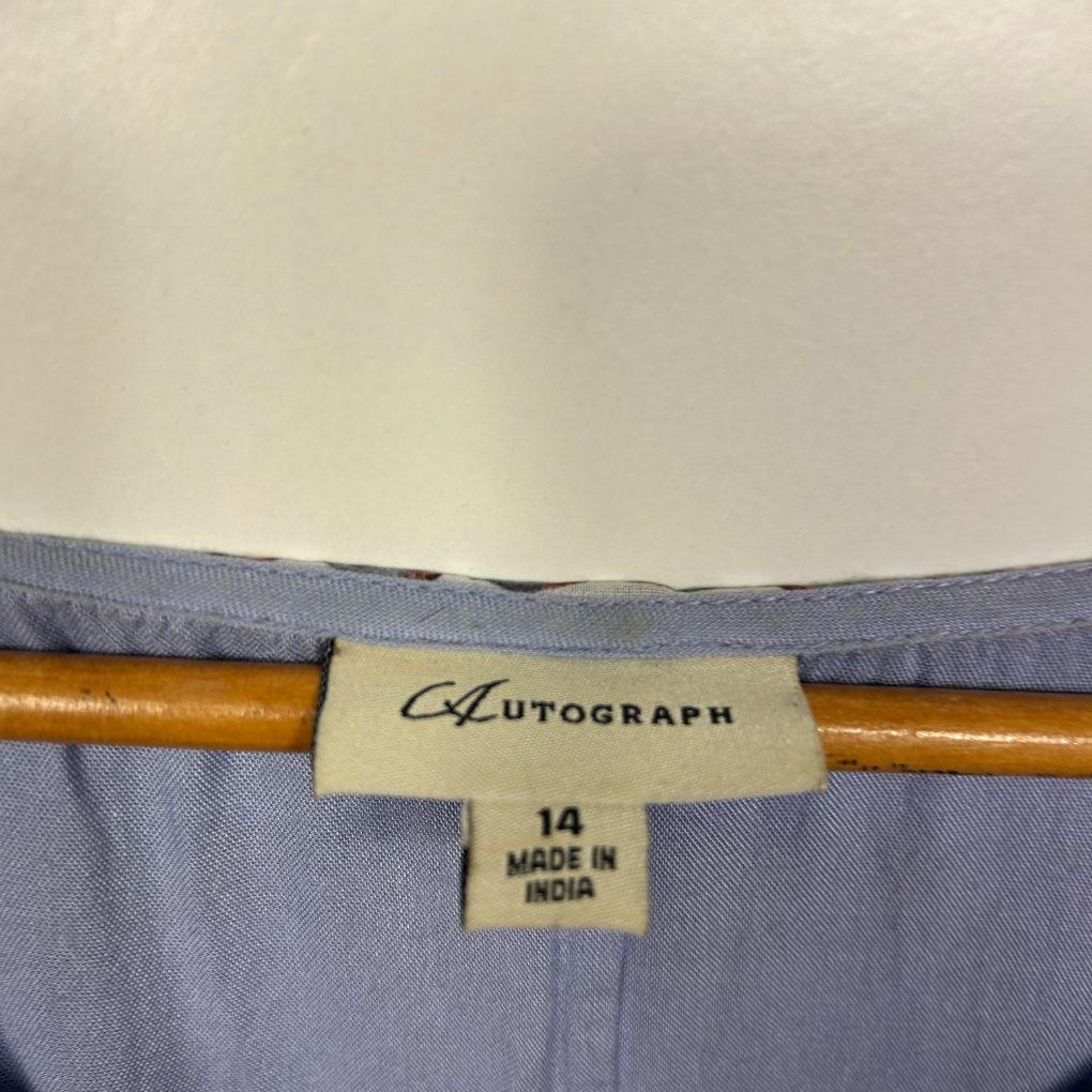Autograph Blue Print Kaftan - Size 14