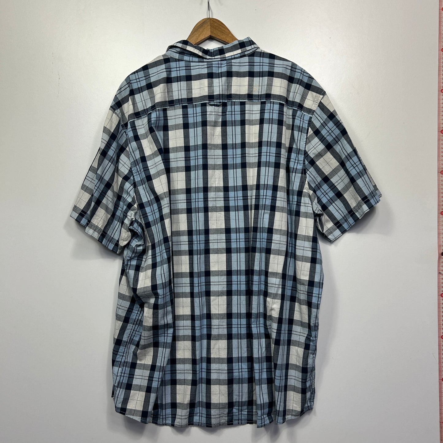 Big Joe Blue Grey Black Plaid Shirt - 7XL