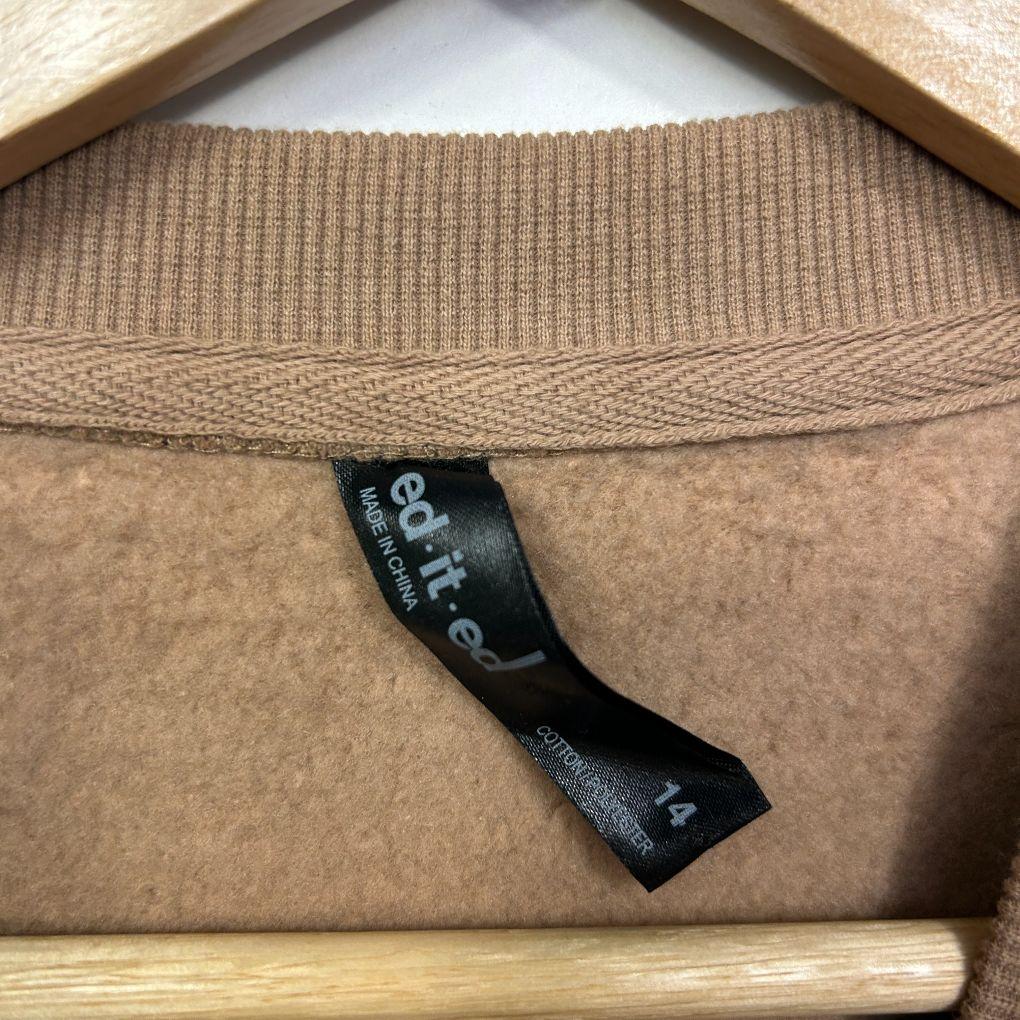 Edited Beige Cotton Sweater - Size 14