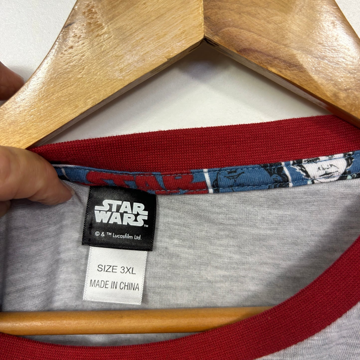 Star Wars Grey Graphic Mens T-Shirt - Size 3XL