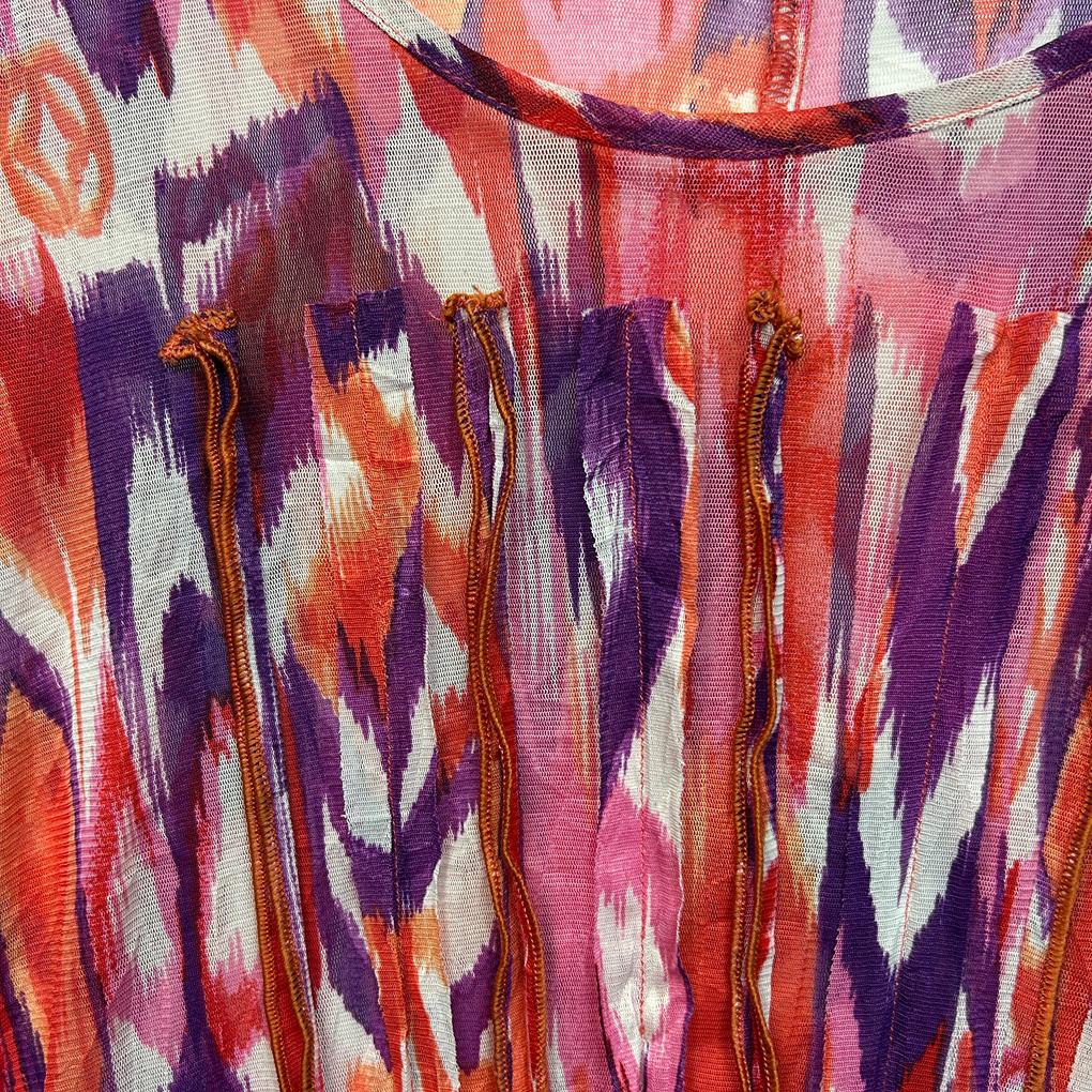 Taking Shape Sheer Print Top - 16/18