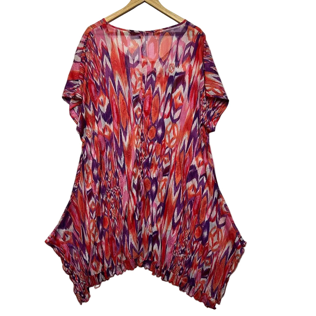 Taking Shape Sheer Print Top - 16/18