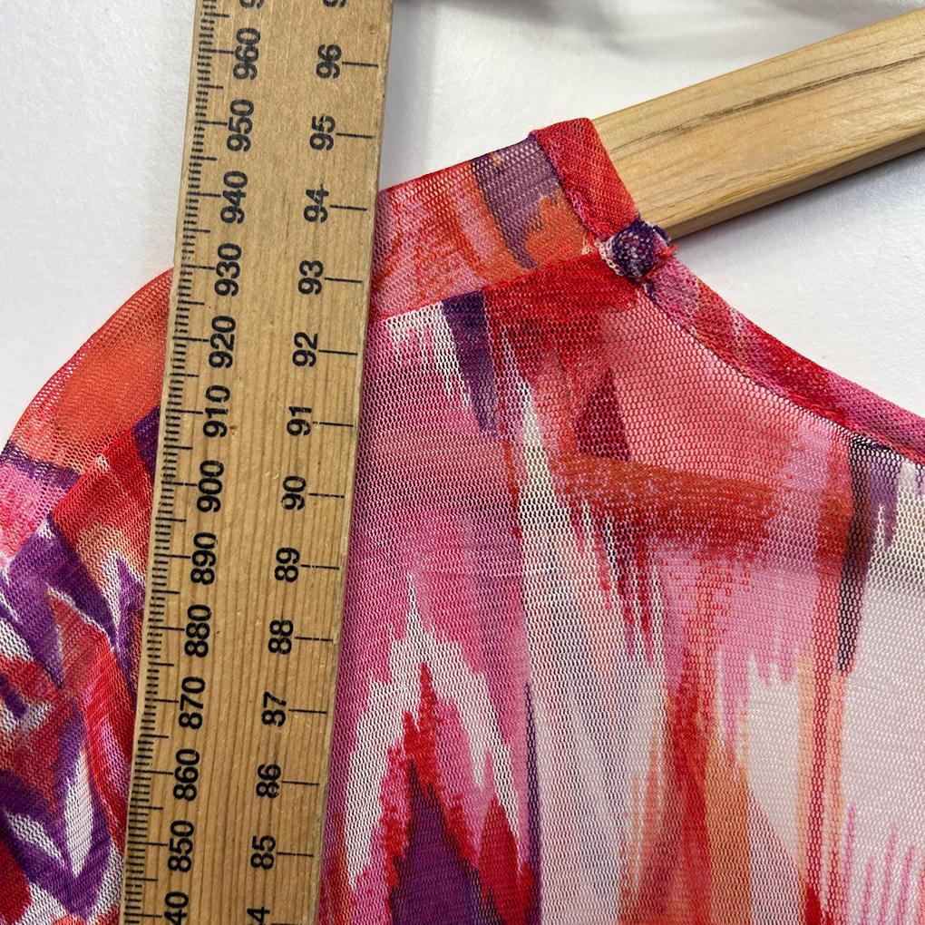 Taking Shape Sheer Print Top - 16/18