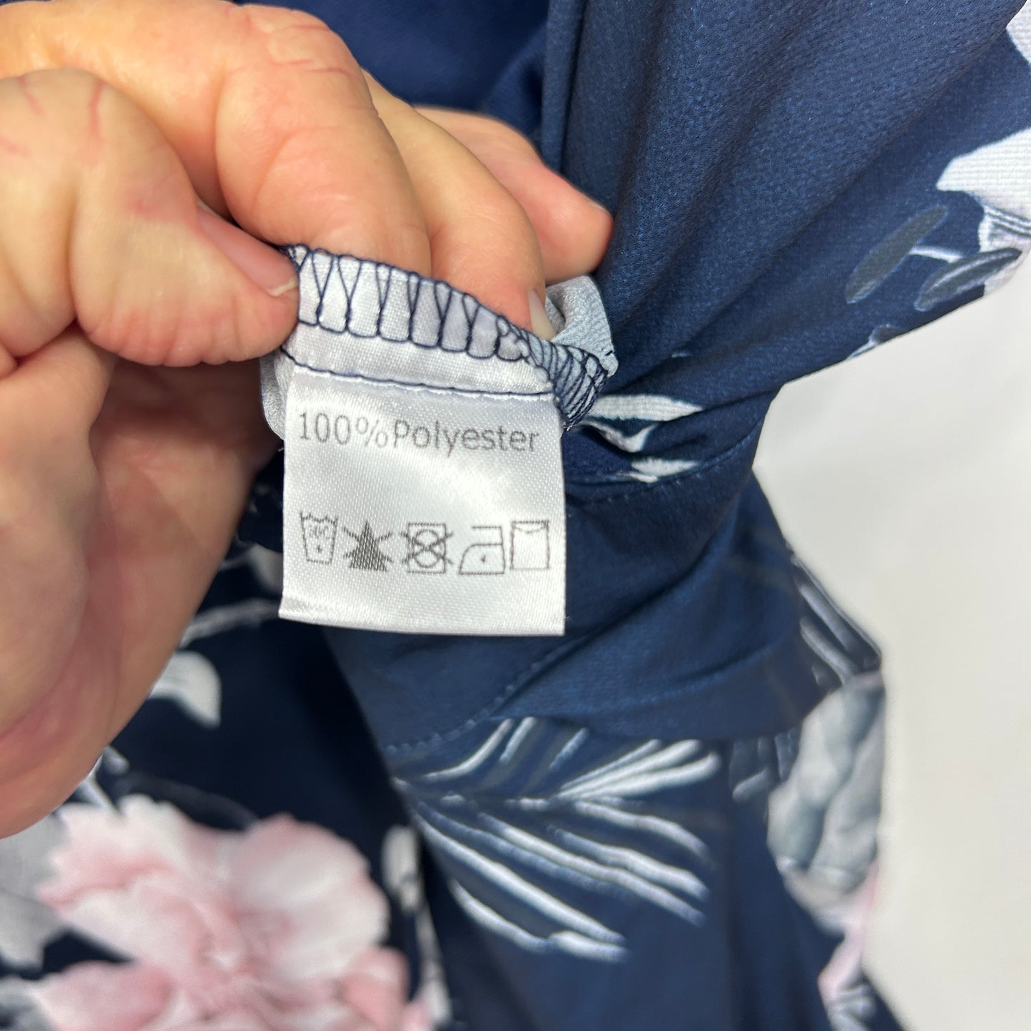 SAO by DEE Navy Floral Jumpsuit - Size 20