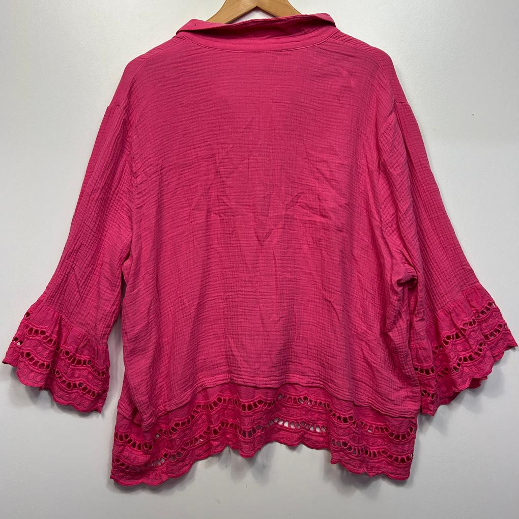 Basics by threadz Pink Cotton Top - 16/18