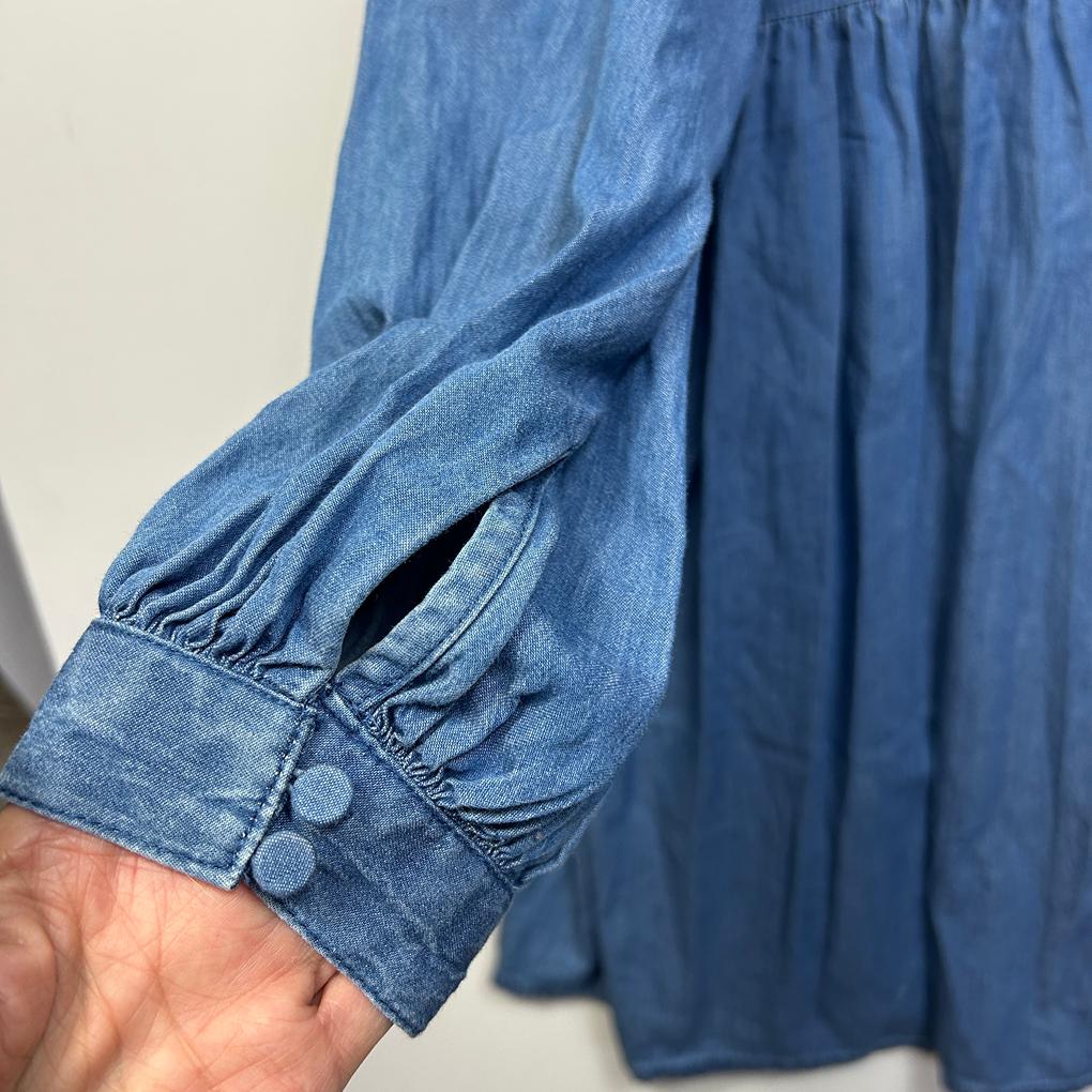 Blue Denim Smock Dress - Size- 22/24