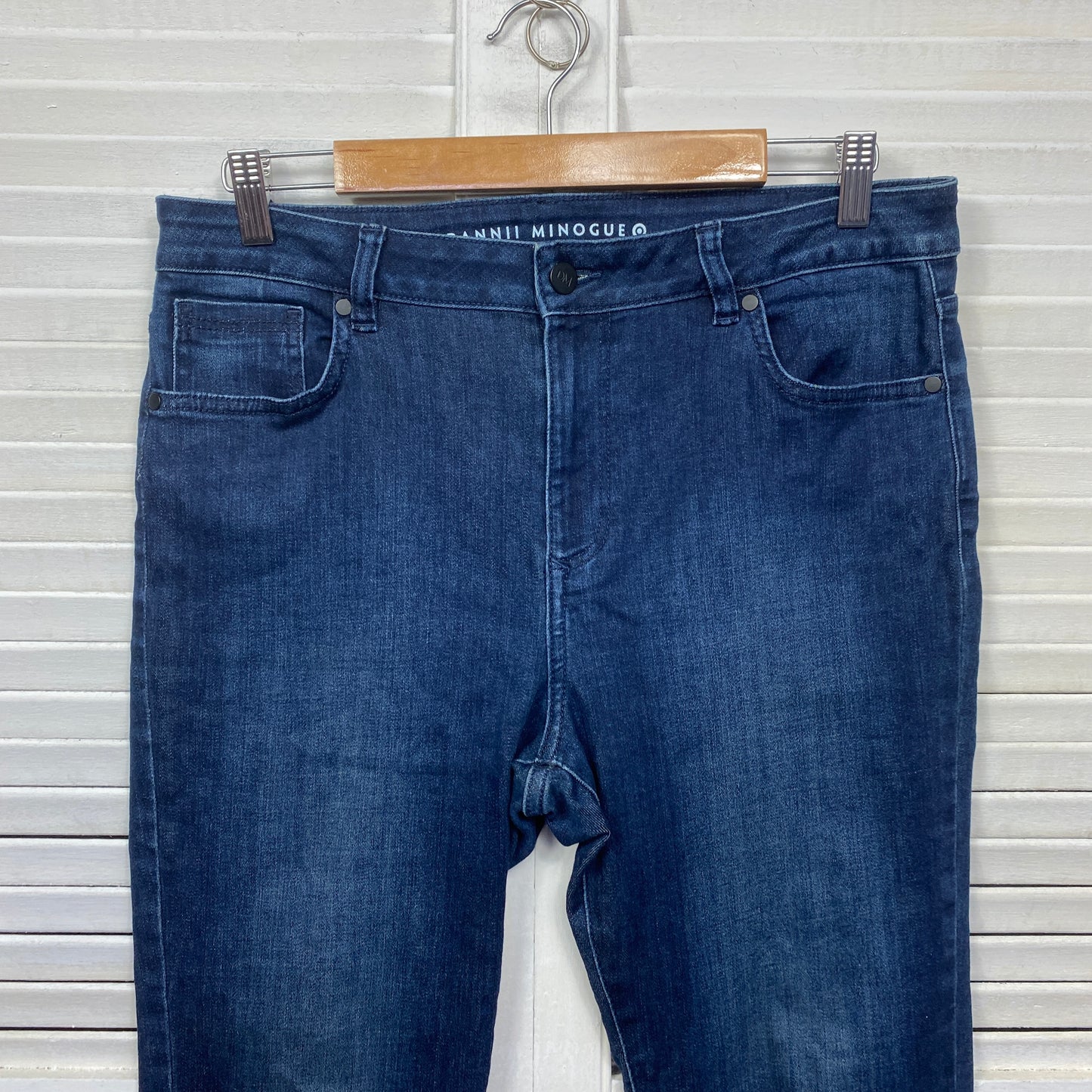 Dannii Minogue Denim Jeans Size 14 Petites Blue Pockets