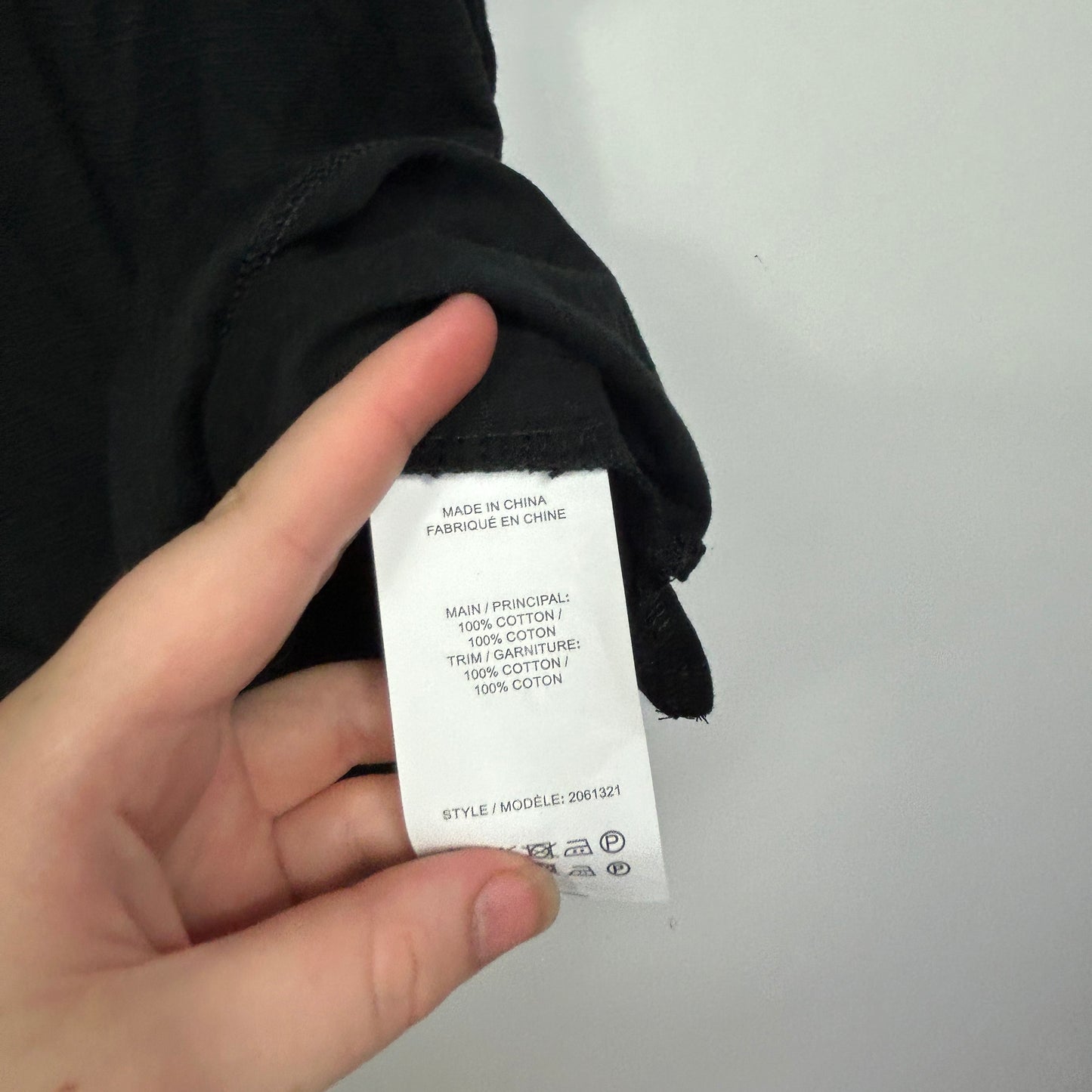 Millers Black T-Shirt with Crochet Neckline Trim -  Size 22