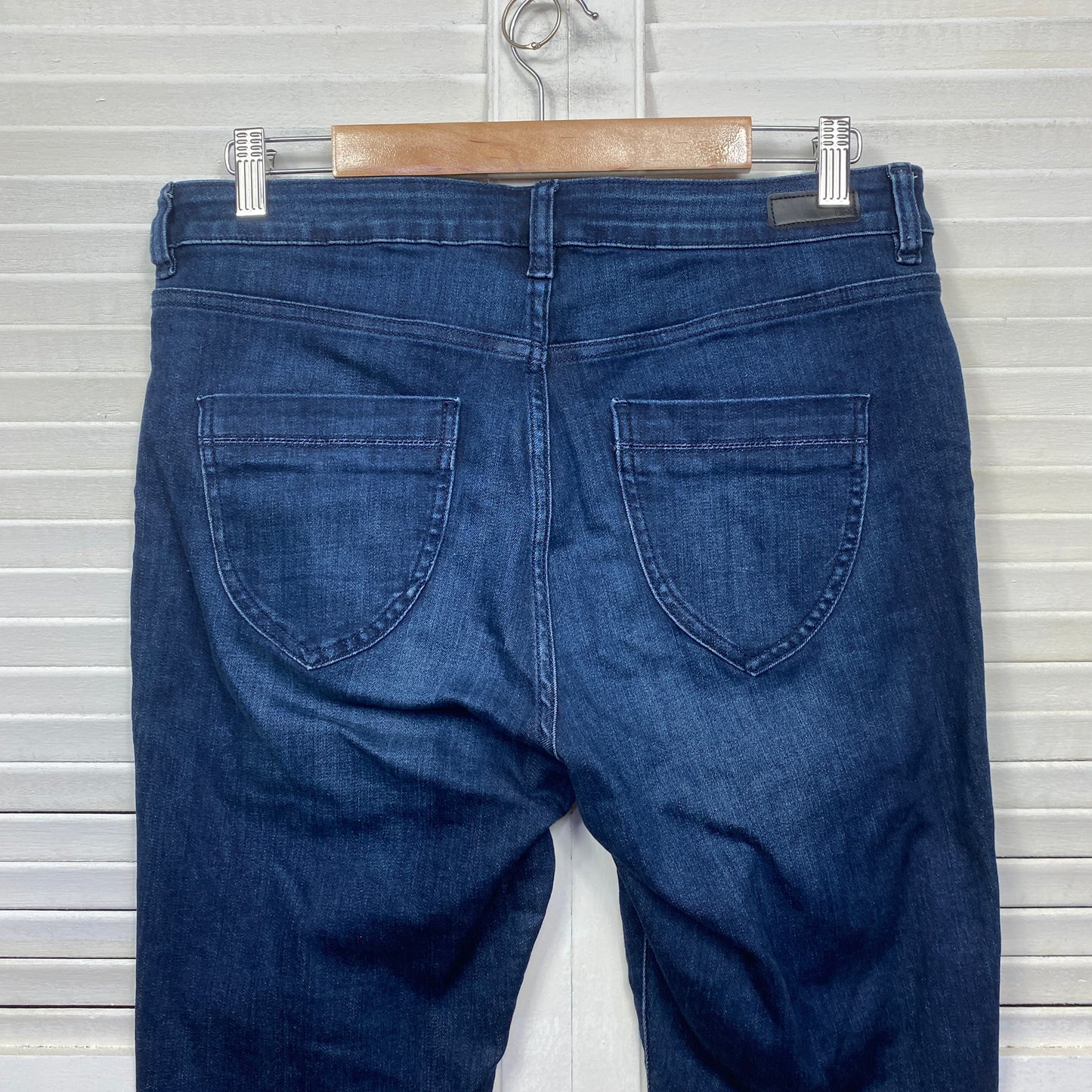 Dannii Minogue Denim Jeans Size 14 Petites Blue Pockets