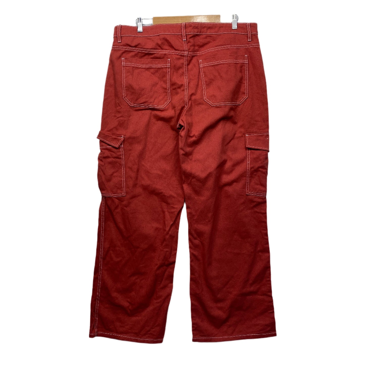 Jay Jays Cargo Jeans Pants Size 16 Red Pockets 100% Cotton