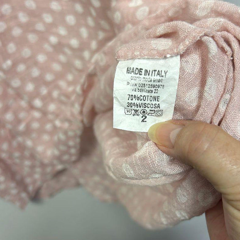 Made in Italy Pink Cotton Top - Size 14/16