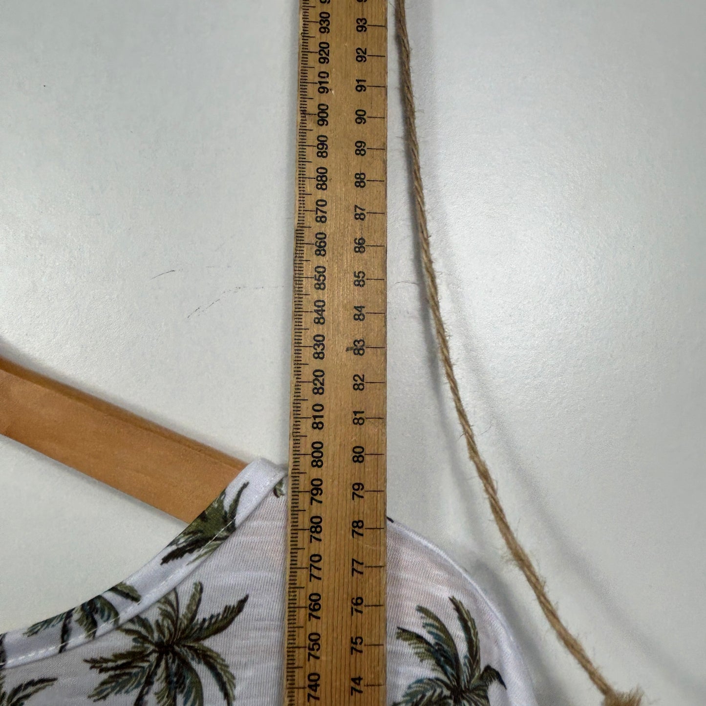 Beme White Palm Tree Print Top  - Size 24/XXL