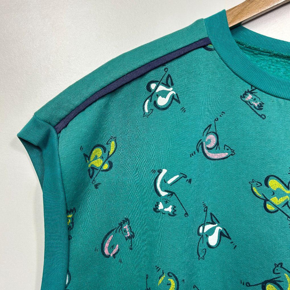 Vintage Teal Sweater Vest - Size 14/16