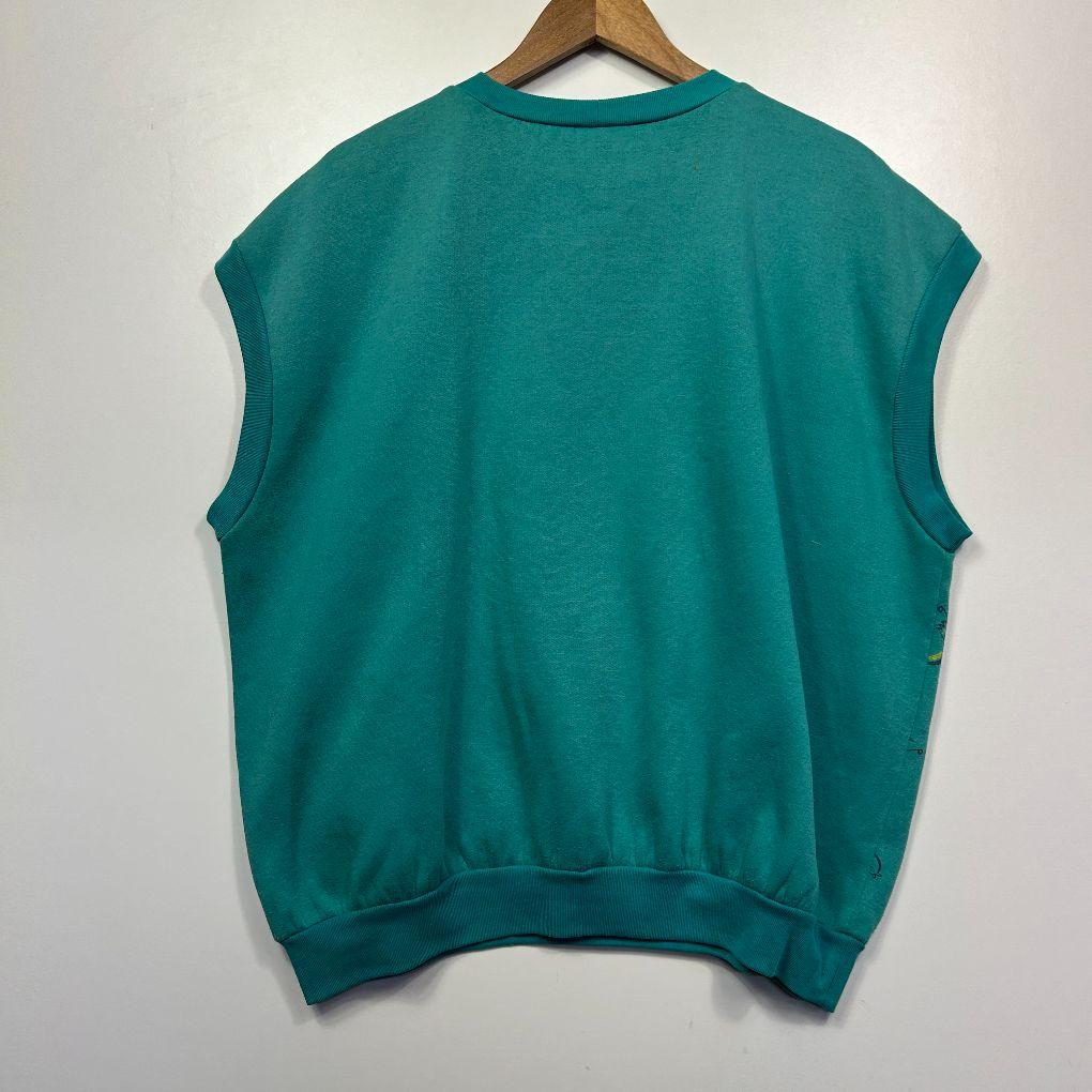 Vintage Teal Sweater Vest - Size 14/16