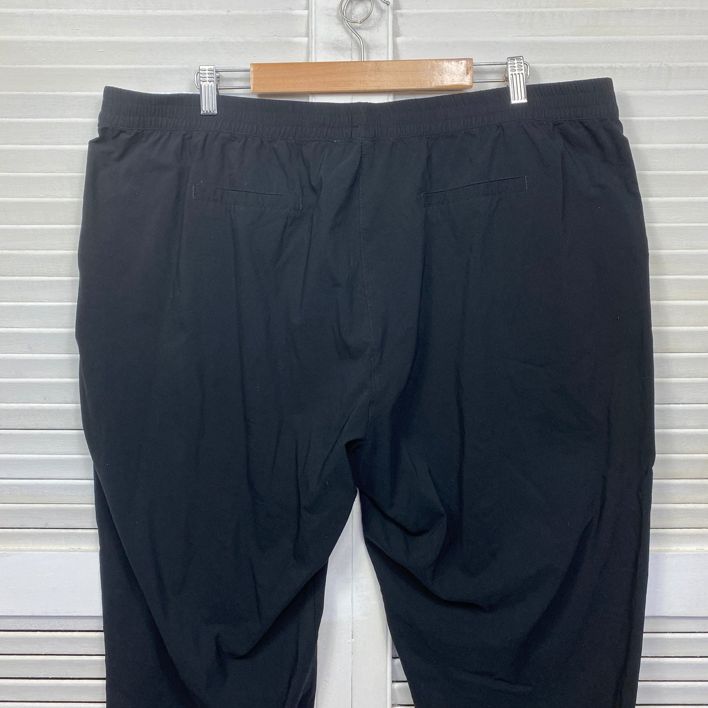 Virtuelle Cropped Pants Size 22 Plus Black Pockets Viscose Blend