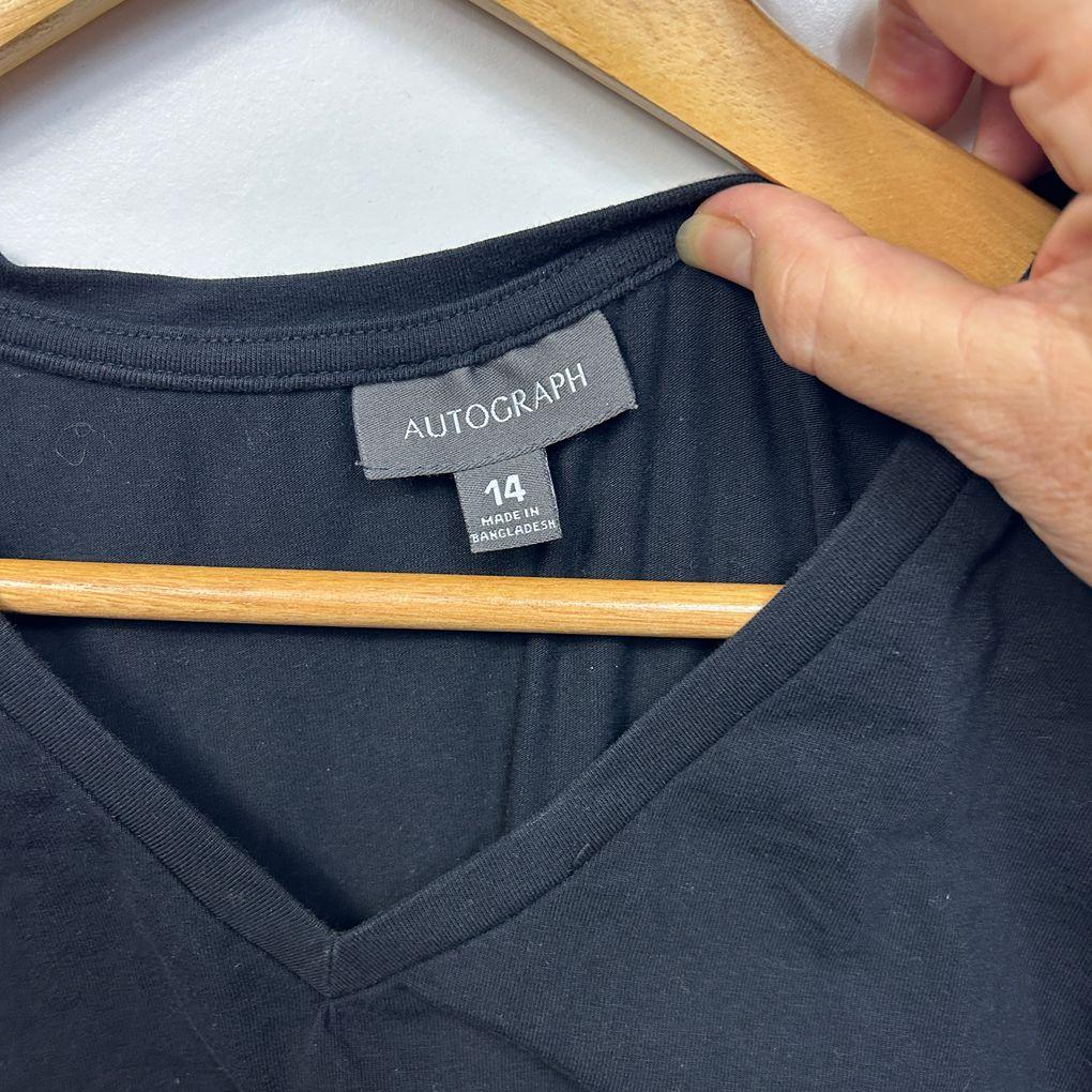 Autograph Black Top - Size 14