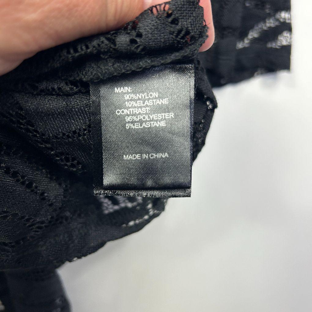 Taking Shape Black Lace Top - Size 16/S