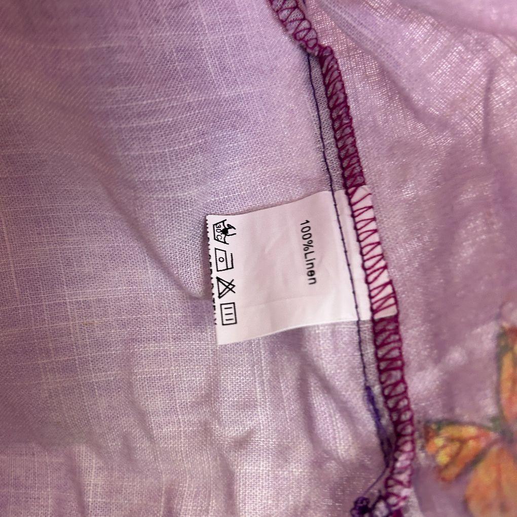 Lilac Designs Purple Linen Top - Size 1XL