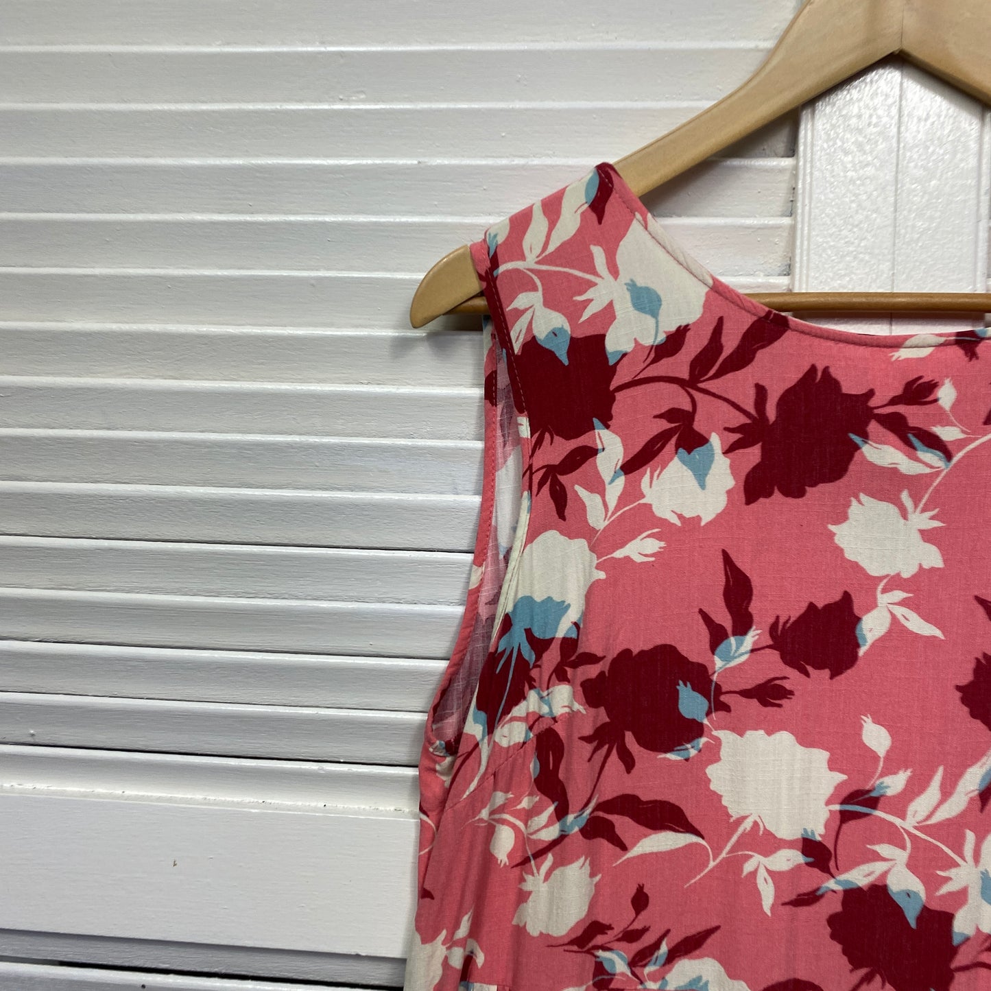 Ava & Mia Dress Size 14 Sleeveless Pink Floral Rayon