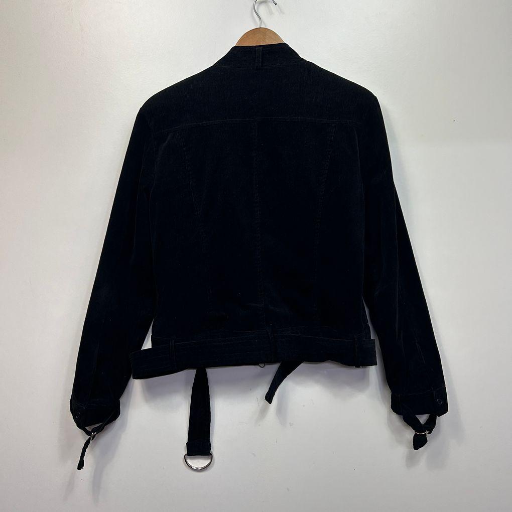Howard Showers Black Corduroy Cotton Jacket - Size 16