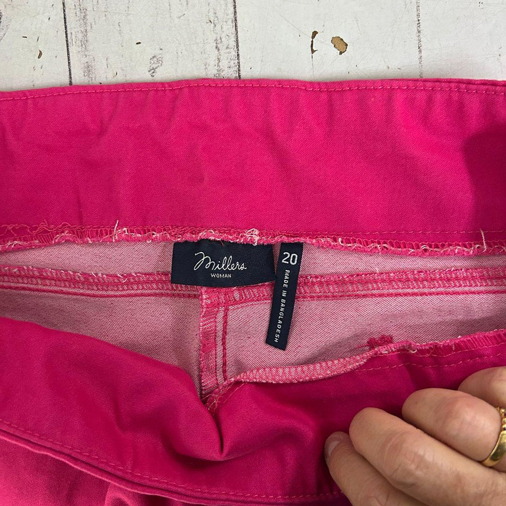 Millers Pink Cotton Pants - Size 20