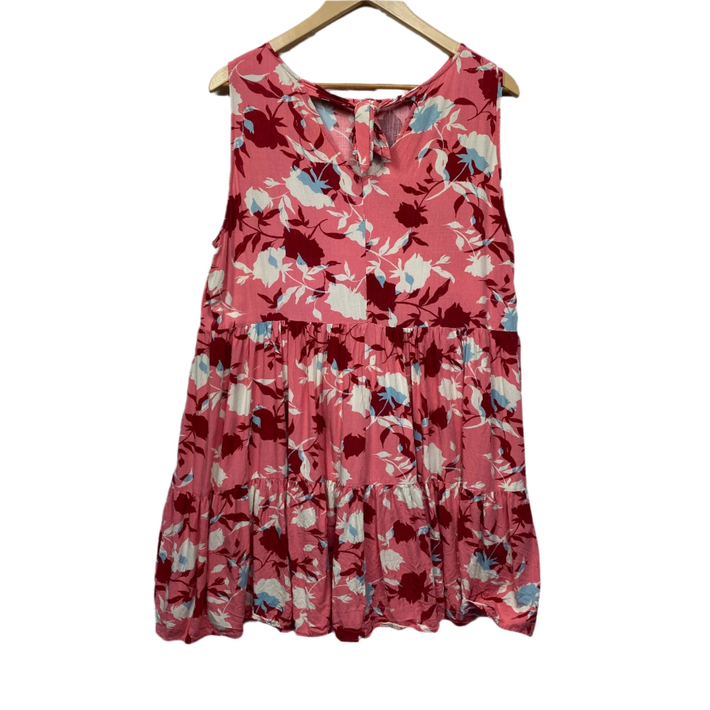 Ava & Mia Dress Size 14 Sleeveless Pink Floral Rayon