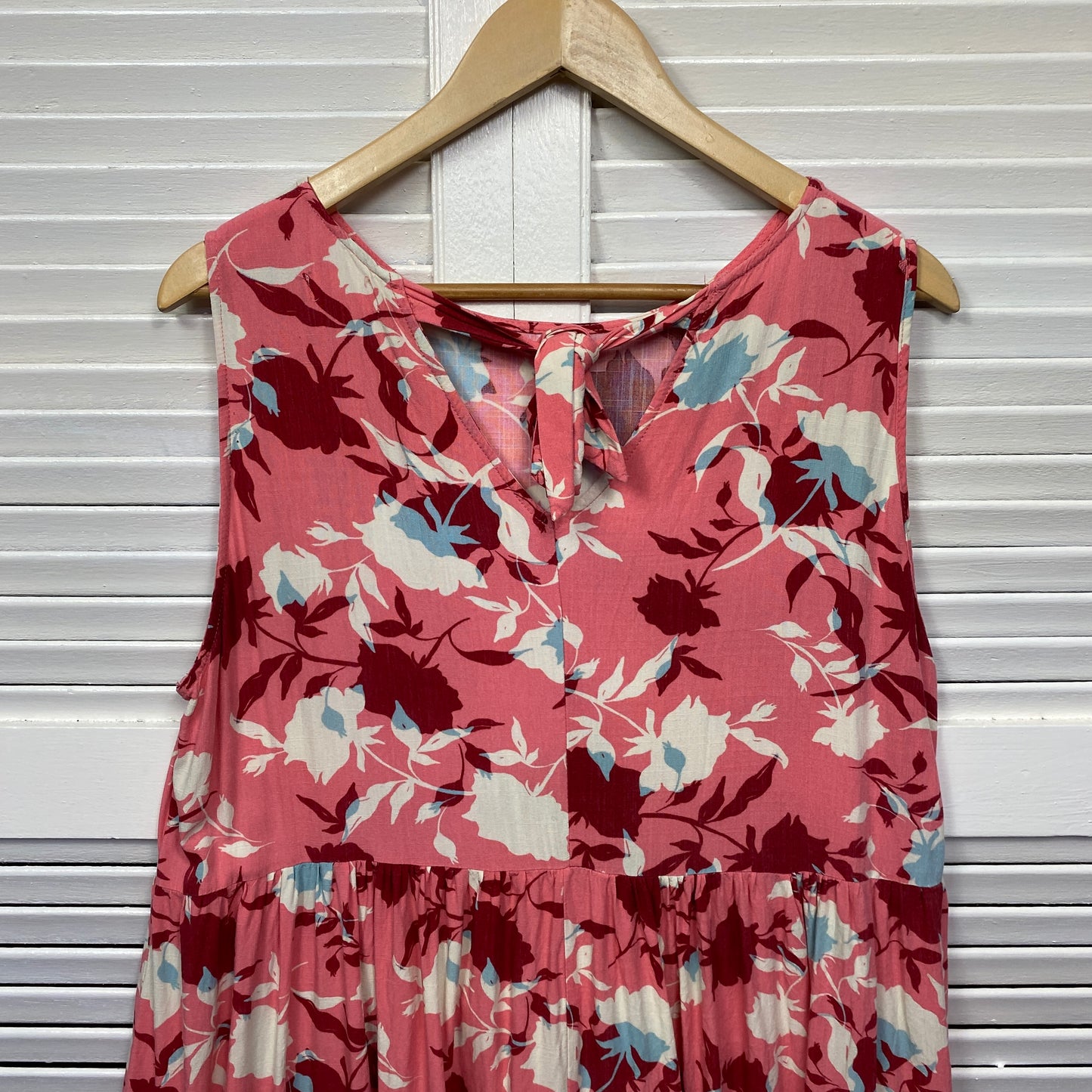 Ava & Mia Dress Size 14 Sleeveless Pink Floral Rayon