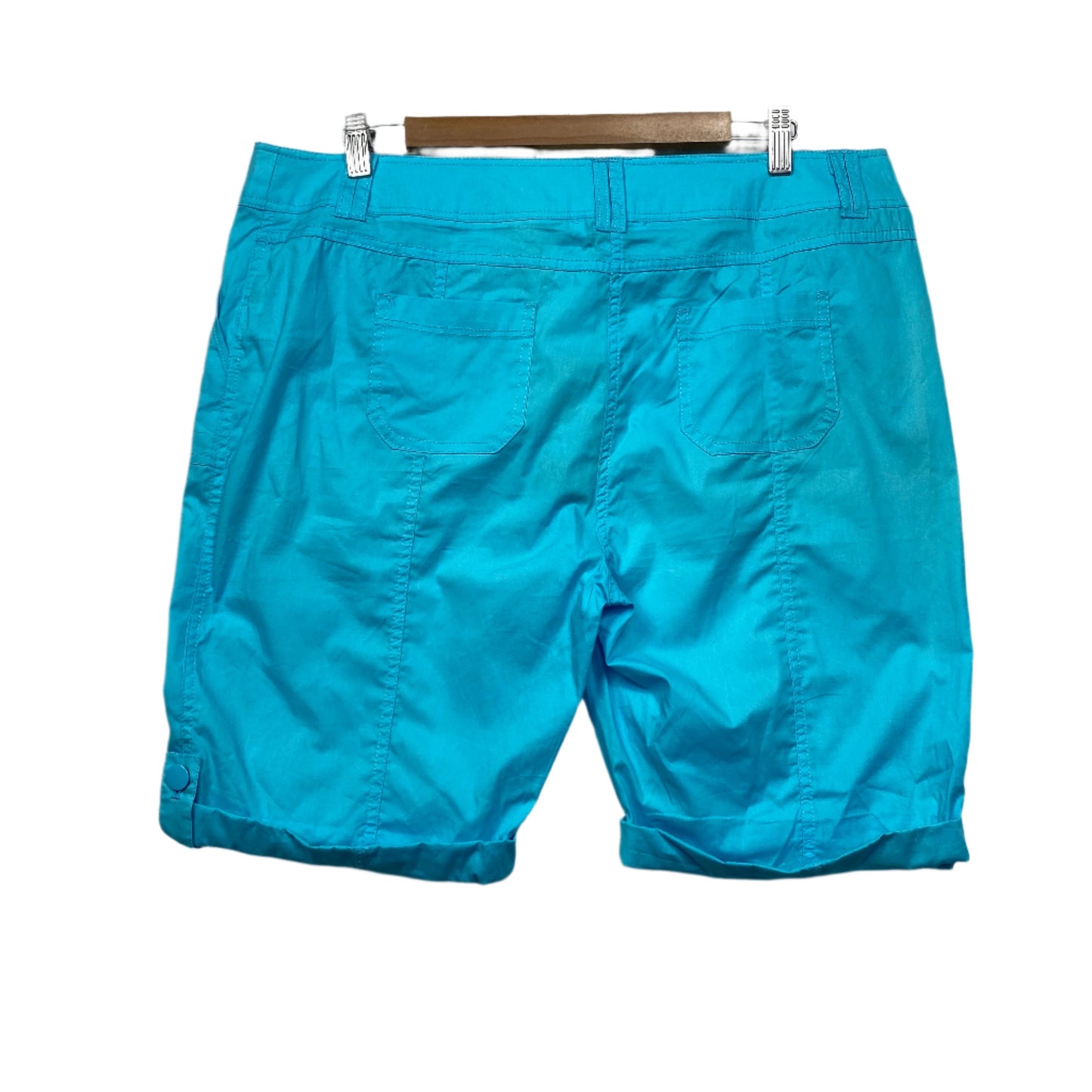 W Lane Cargo Shorts Size 16 Blue Pockets New