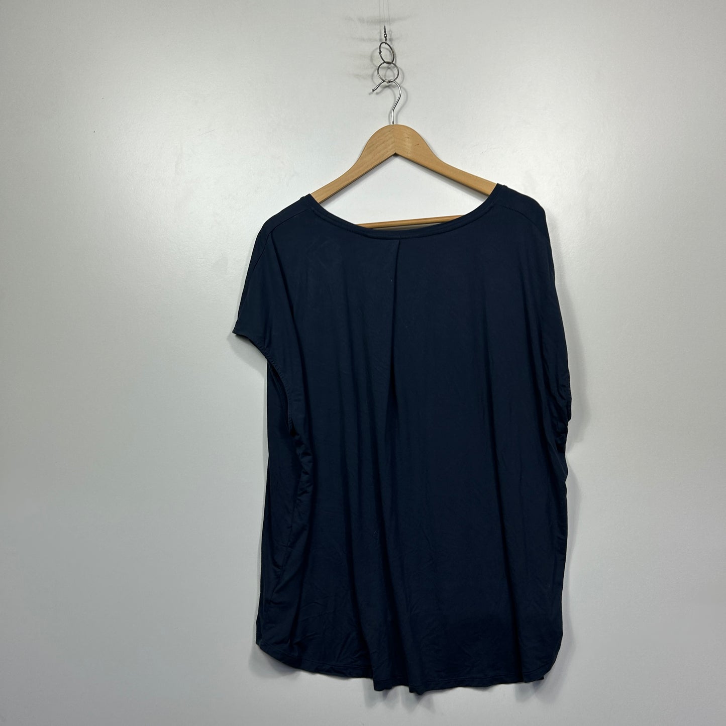 Sussan Navy Short Sleeve Casual Top - Size XXL