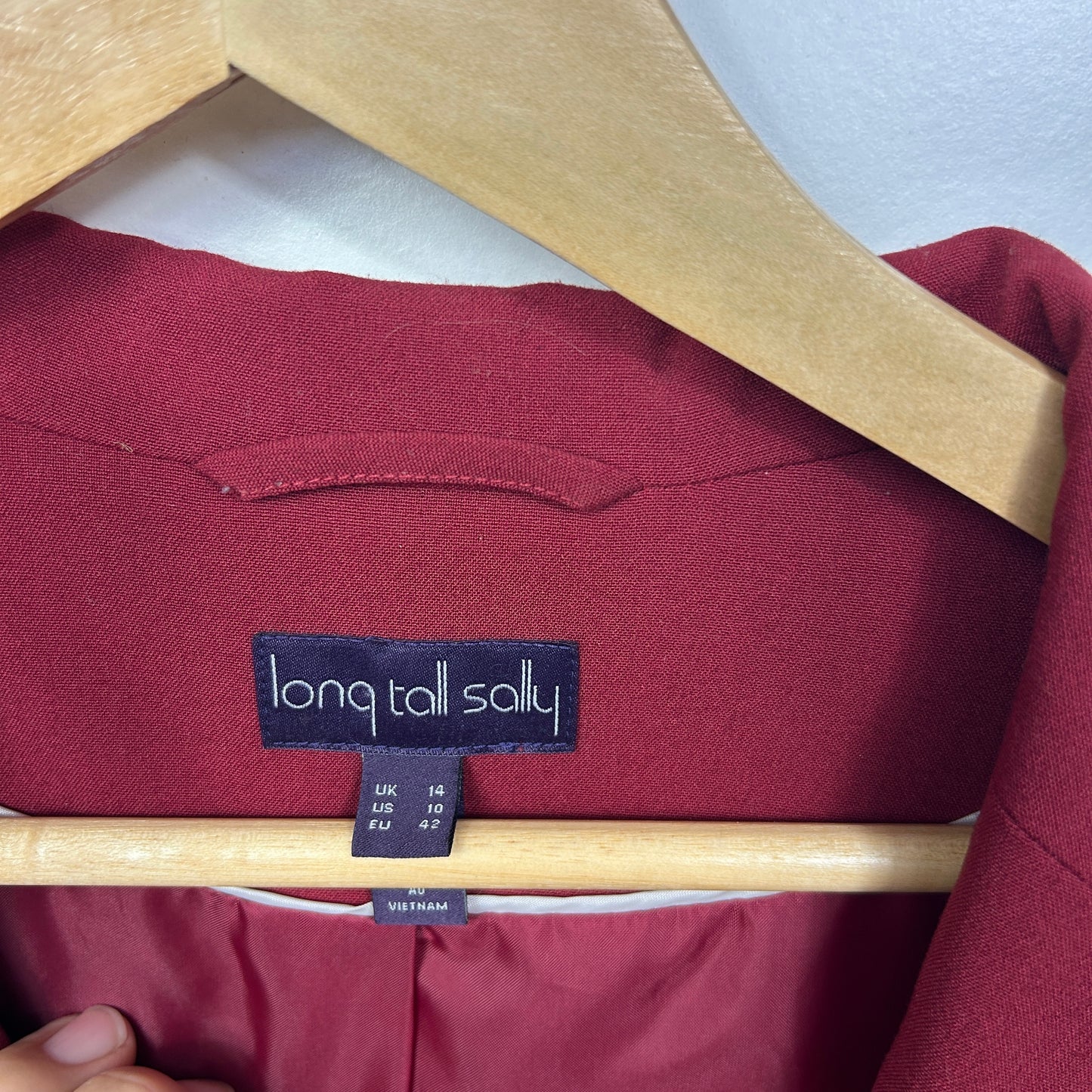 Vintage Long Tall Sally Red Blazer Jacket - Size 14