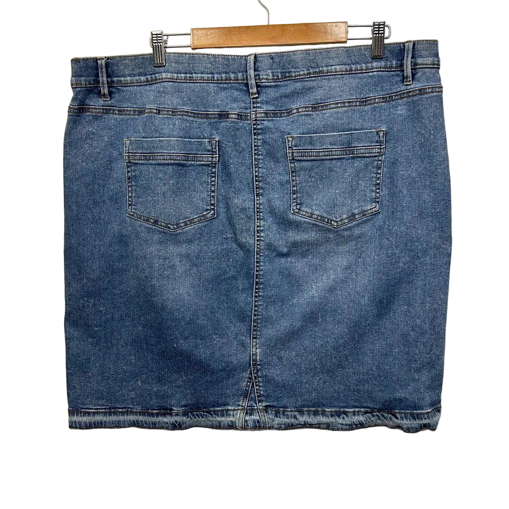 Beme Blue Denim Skirt - Size 20