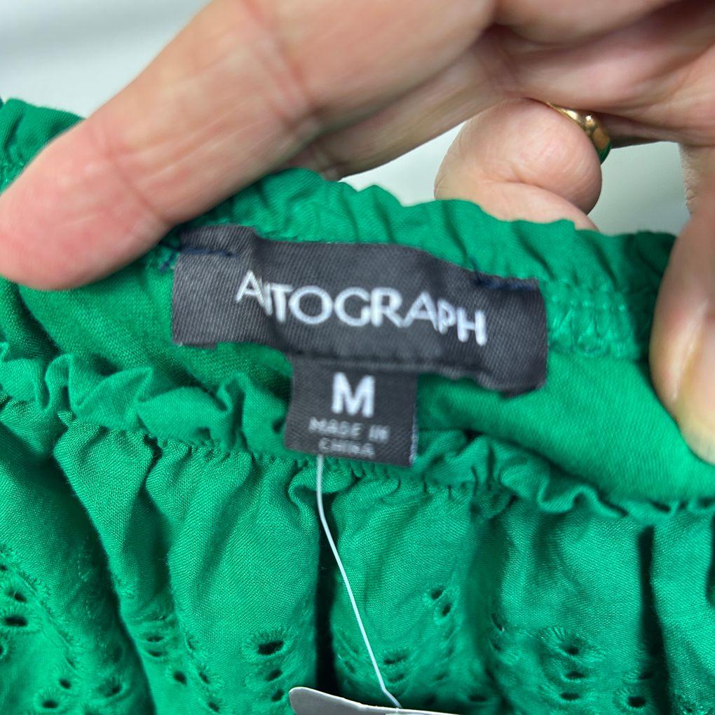 Autograph Green Cotton Top - Size 18/M