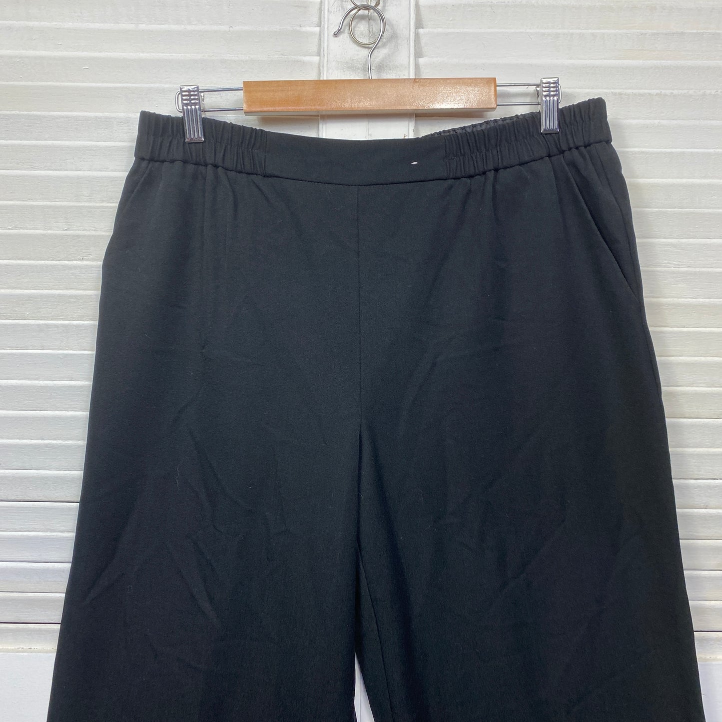 Target Pants Size 16 Black Pockets Elastic Waist Office