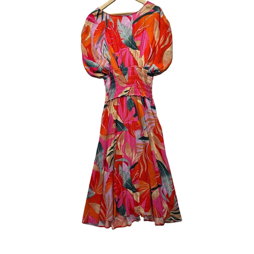 Preview Multicoloured Linen Dress - Size 16