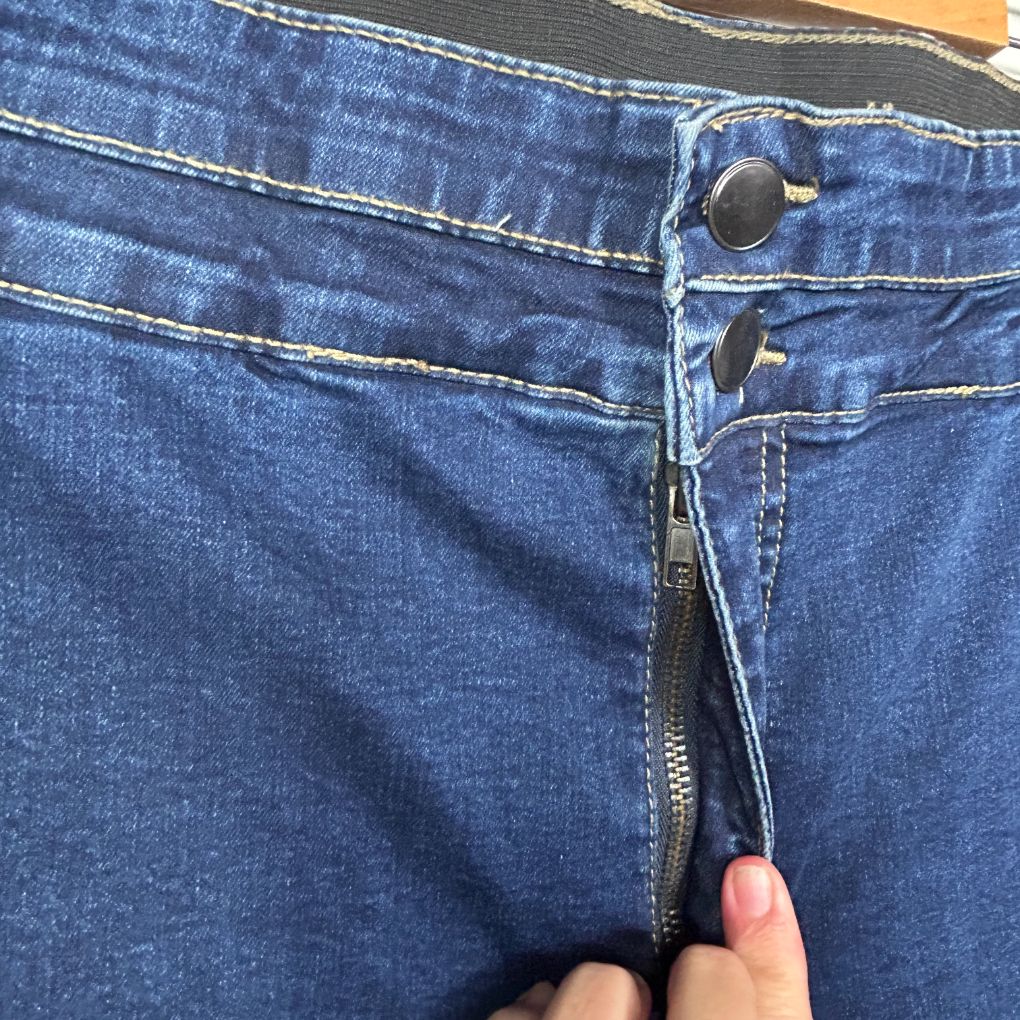 Autograph Dark Blue Cotton Bootcut Jeans - Size 26