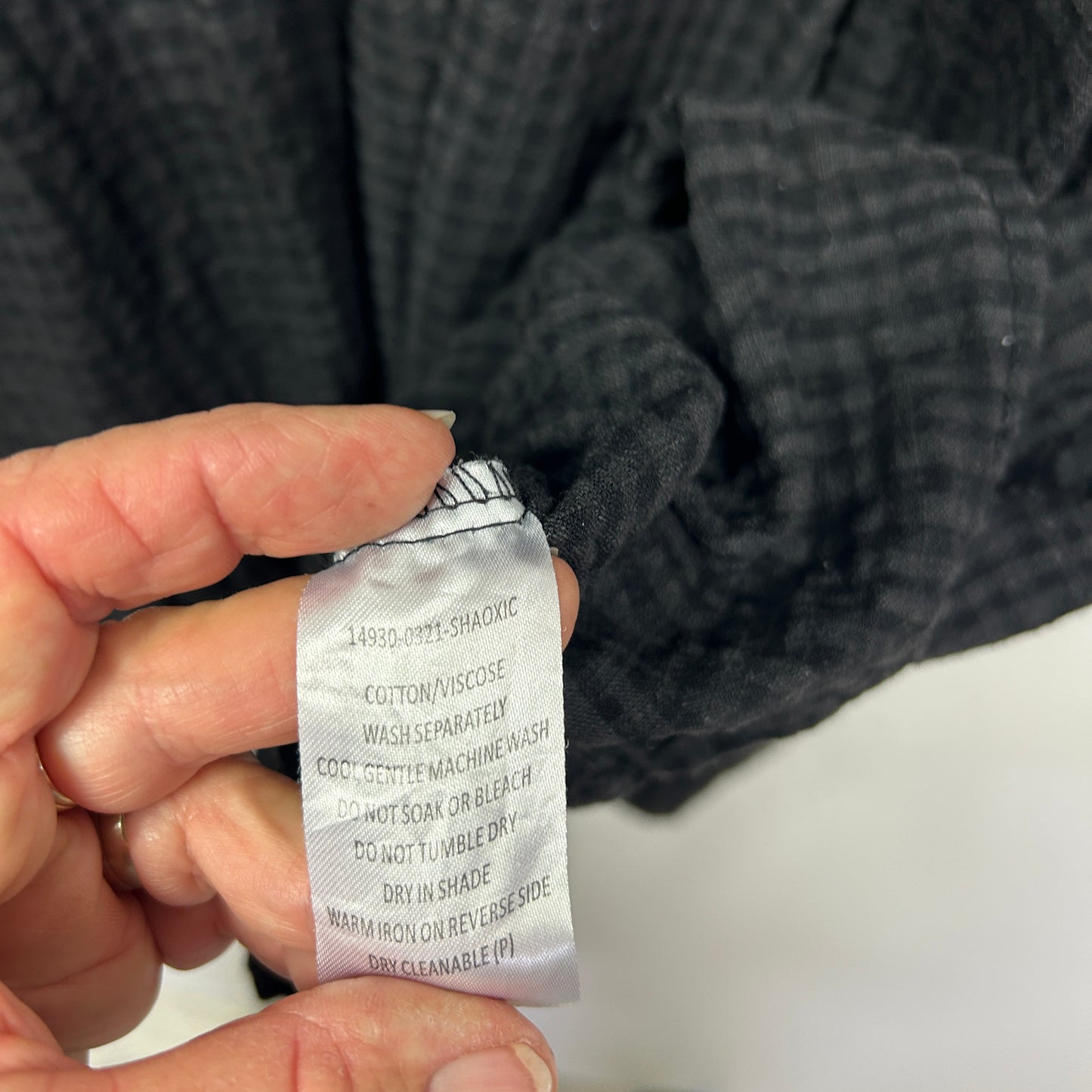 Sass Black Textured Dress - Size 18