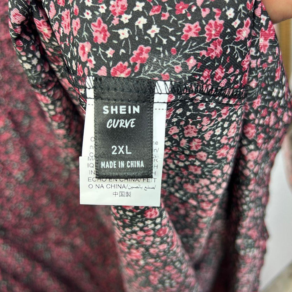 Shein Floral Maxi Dress - Size 2XL