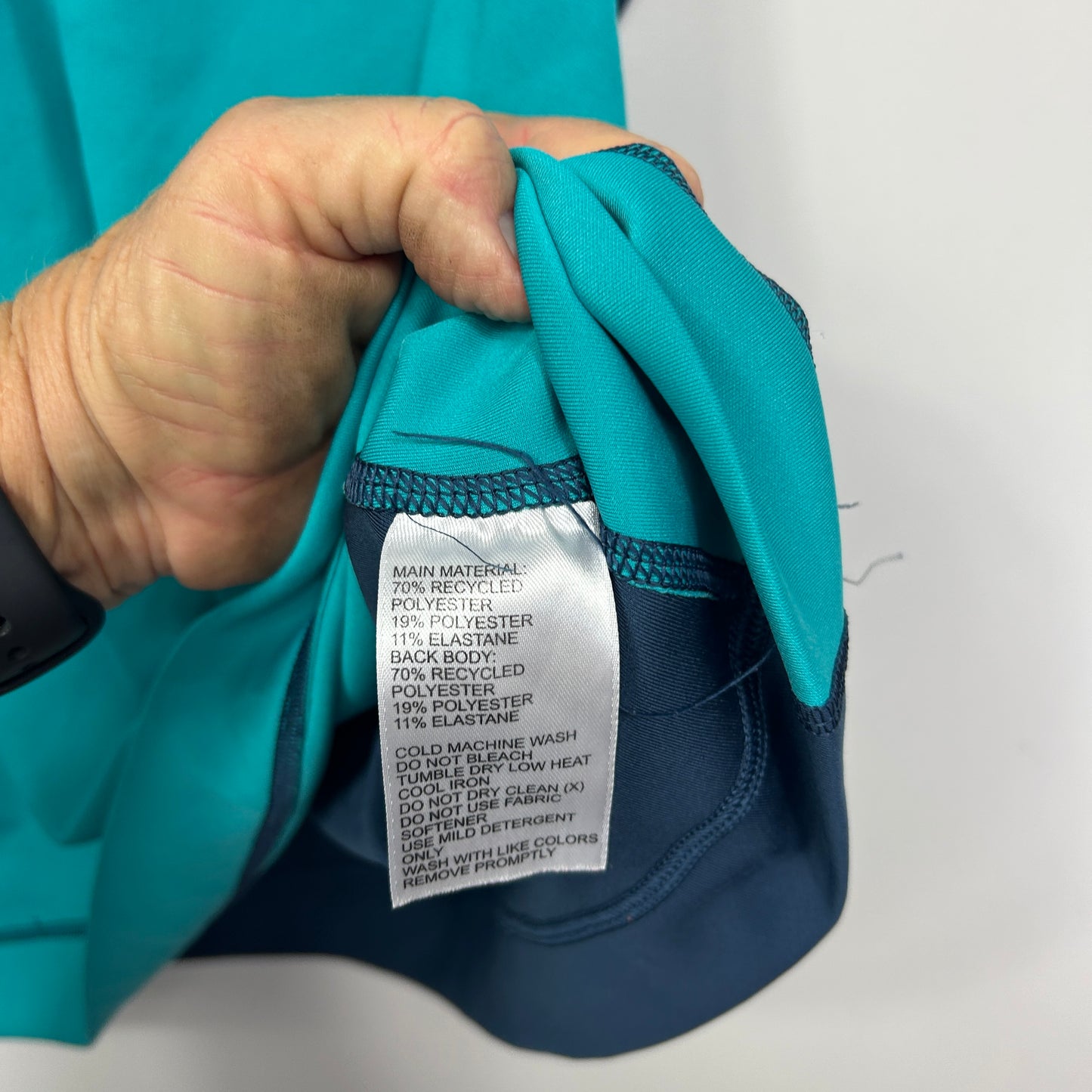 Adidas Teal and Navy Blue Sports Tank - Size XL