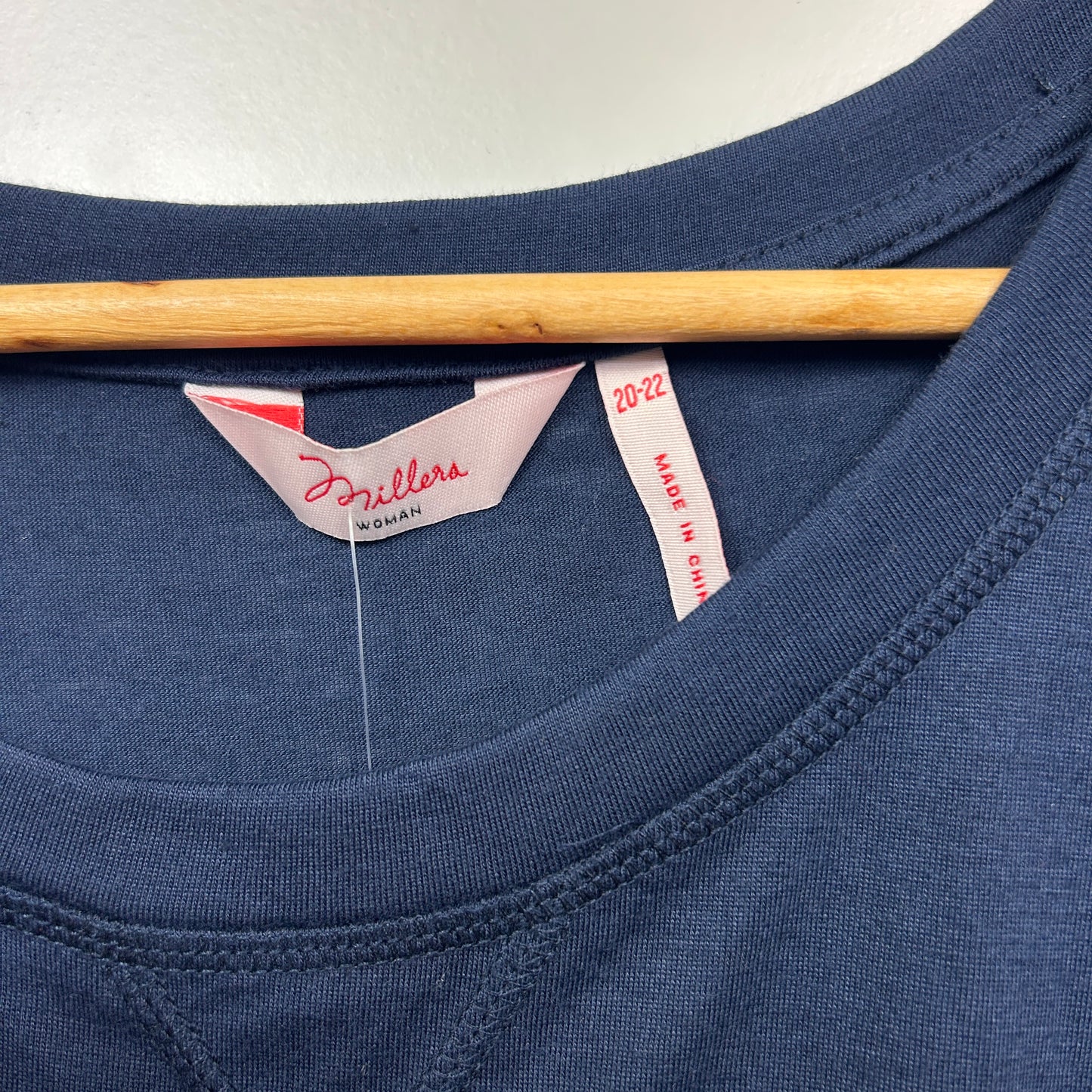 Millers Navy Blue Long Sleeve Top - Size 20-22