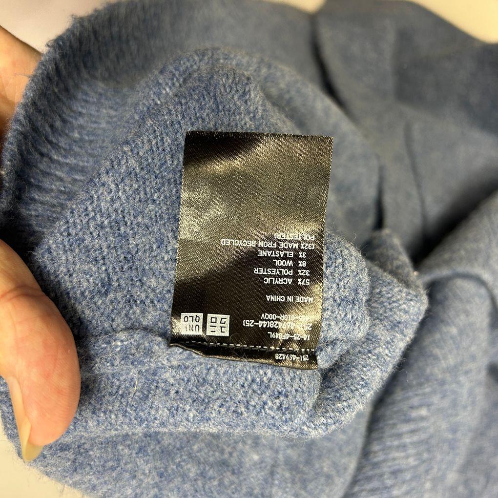 Uniqlo Blue Wool Blend Cardigan - Size XL
