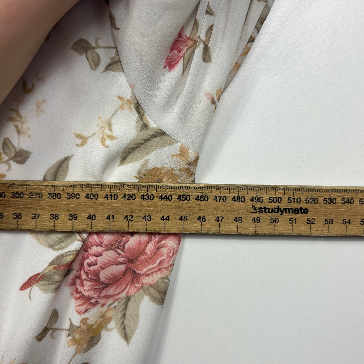 Forever New Cream Floral Tiered Dress - Size 12