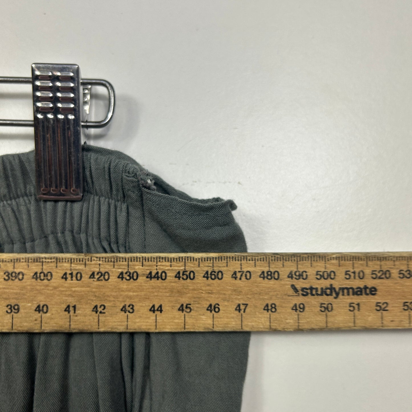 Charcoal Cropped Grey Wide Leg Flowy Boho Pants  - Size 2XL