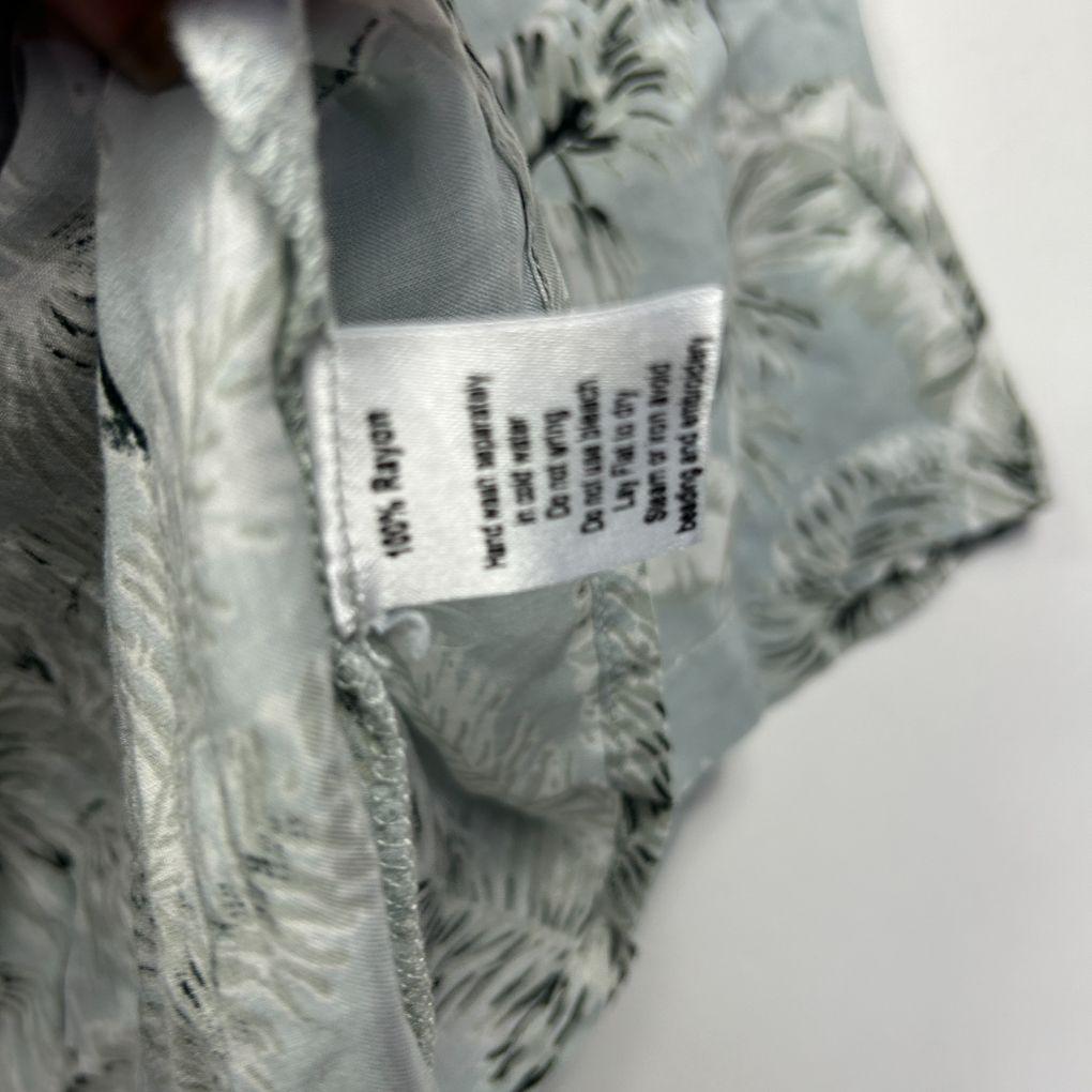 Bird & Kite Grey Tropical Print Top - Size M