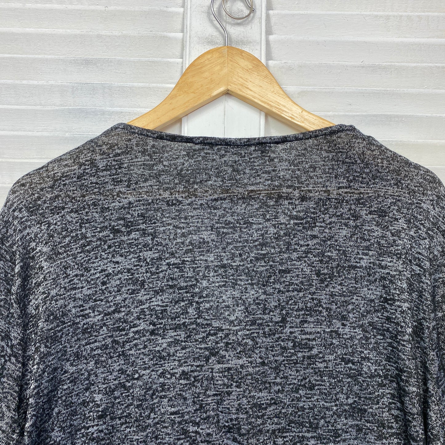 Katies Top Size 2XL Grey Long Sleeve Viscose Blend Draped