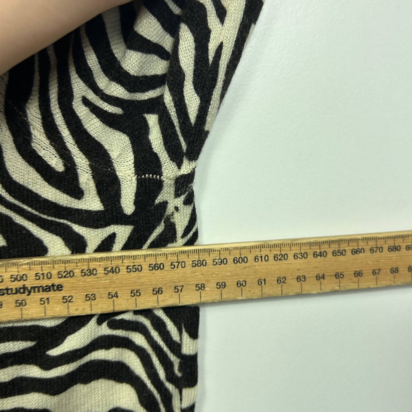 Suzanne Grae Zebra Print Sweater Knit Top - Size 2XL