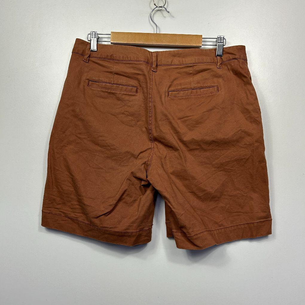 Woman Rust Cotton Chino Shorts - Size 14