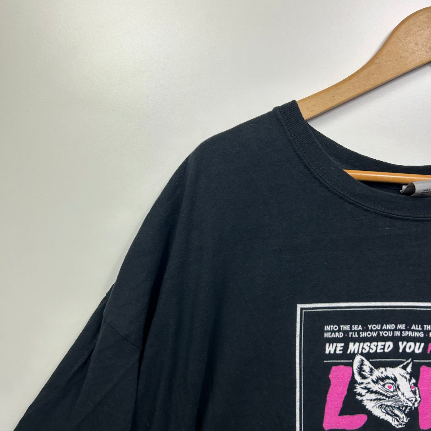 Cat T-Shirt Size 4XL Black Short Sleeve