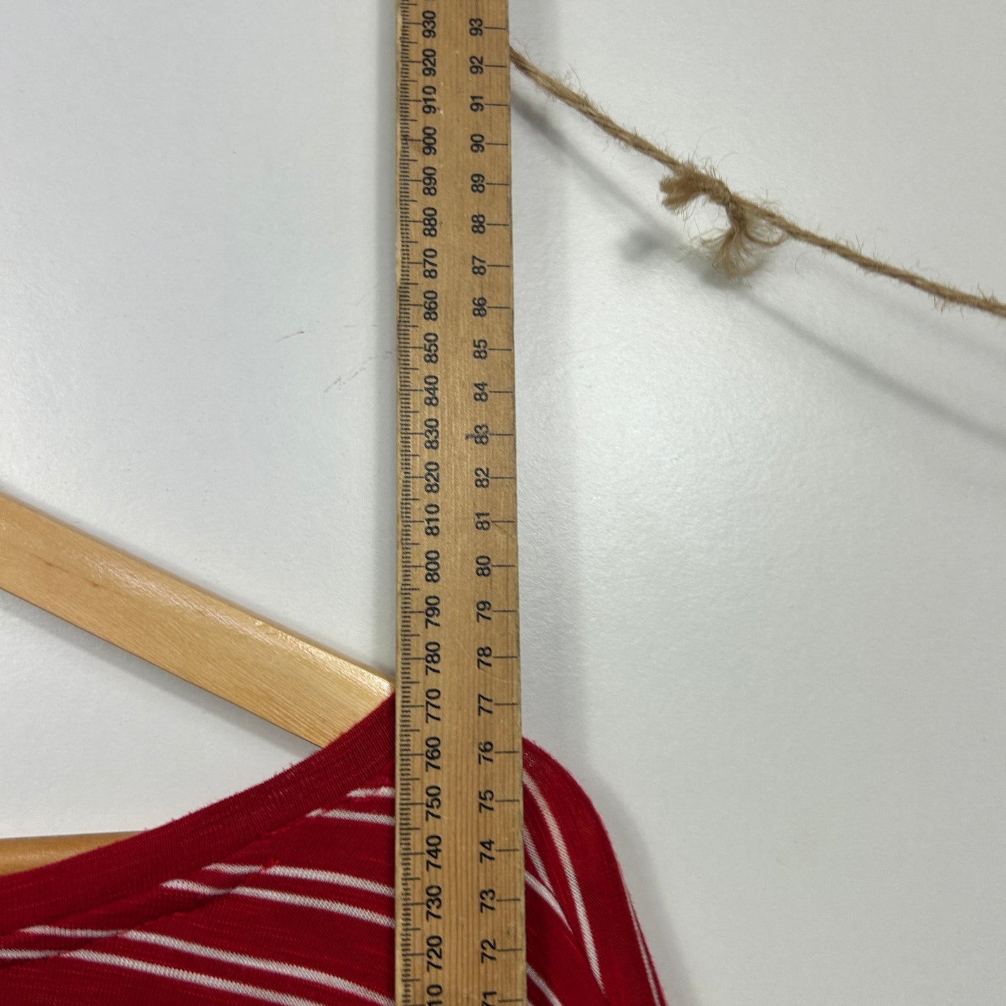 Clothing & Co Red White Striped Top - Size 20