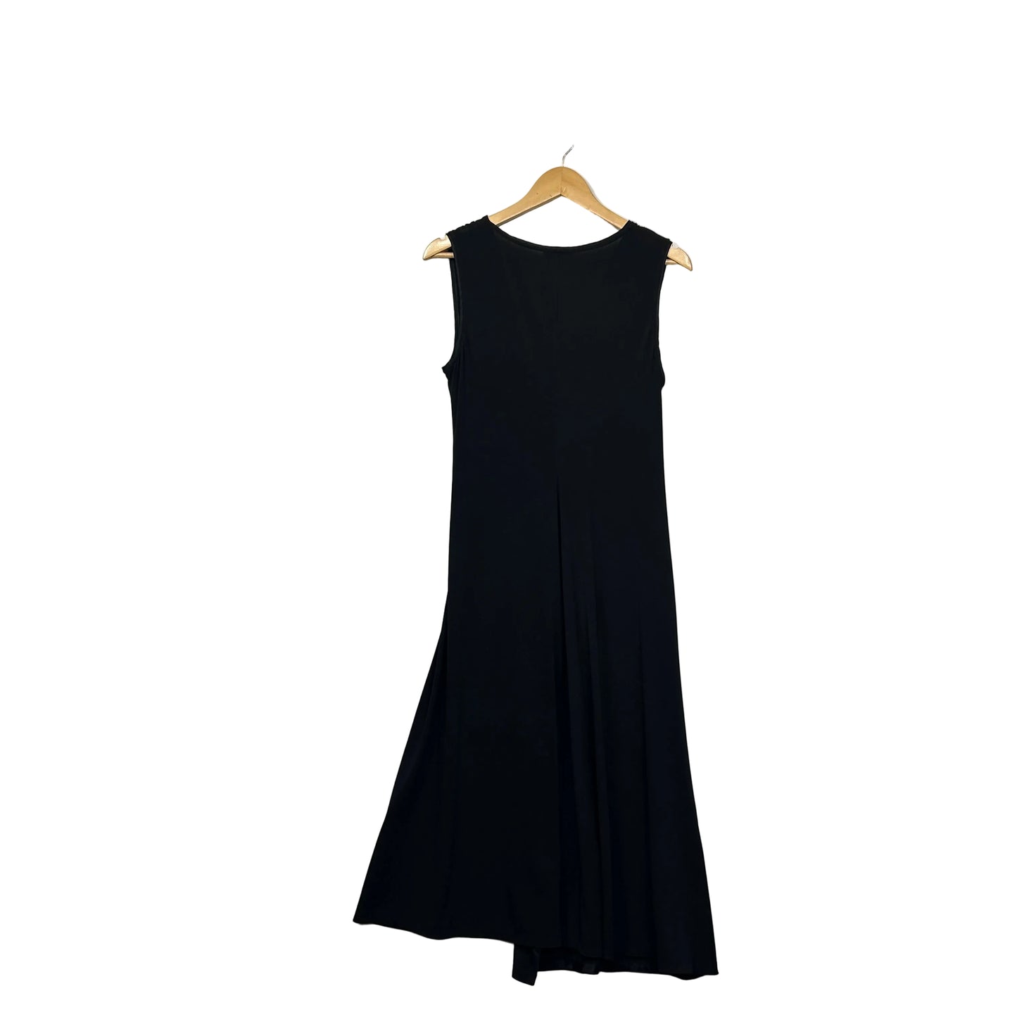 David Lawrence Black Faux Wrap Dress - Size 14